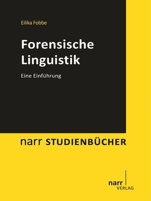 cover image of Forensische Linguistik